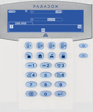 Όπλιση και Αφόπλιση  με το πληκτρολόγιο Paradox K38M